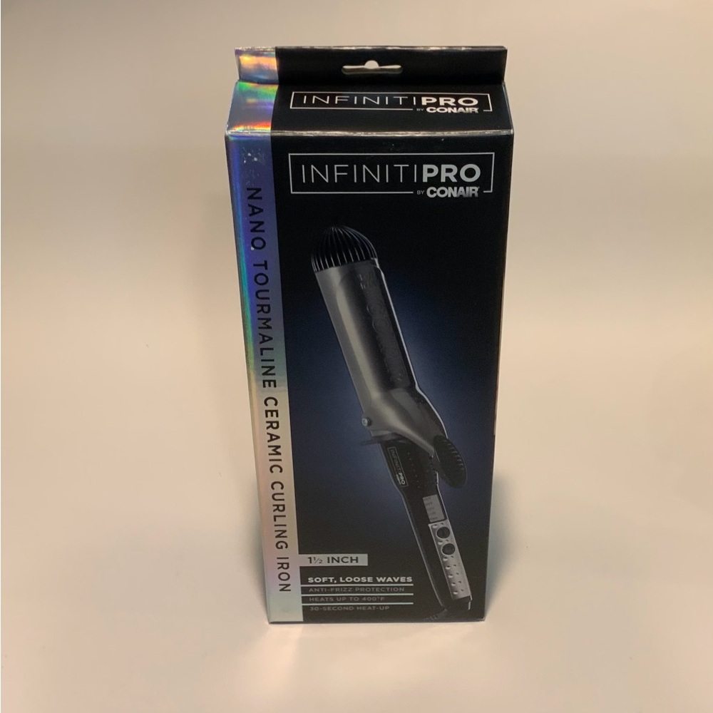 InfinitiPRO Nano Tourmaline Ceramic Curling Iron - Black